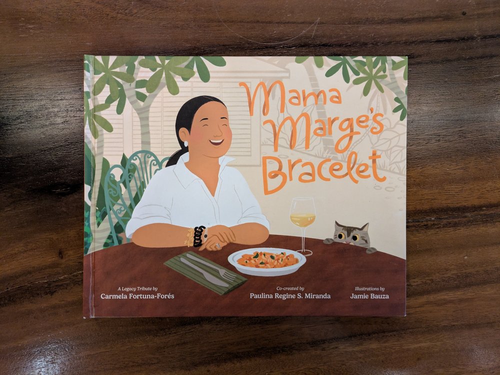 Mama Marge's Bracelet book cover, illustrated by Jamie Bauza.
